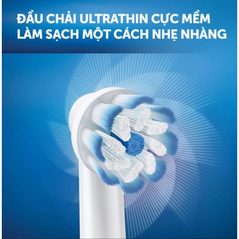 Đầu thay bàn chải điện Oral-B gum care, sensi ultra thin, extra sensitive clean, siêu mềm dùng cho răng niềng chính hãng