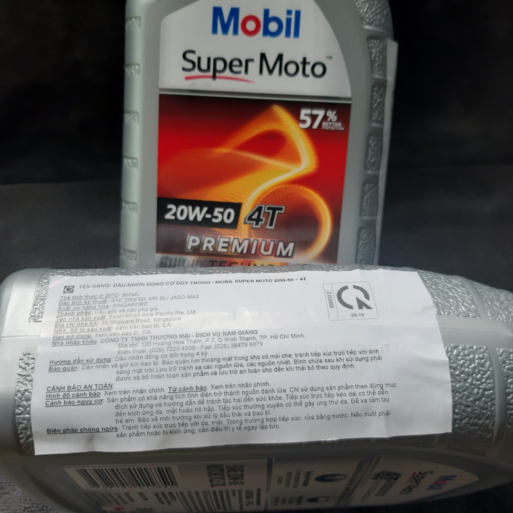 NHỚT MOBIL 20w50 0.8L