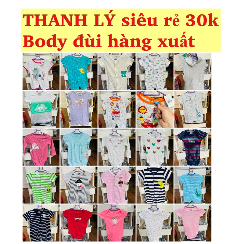 Thanh lý Body đùi xuất bé trai bé gái, nhiều mẫu