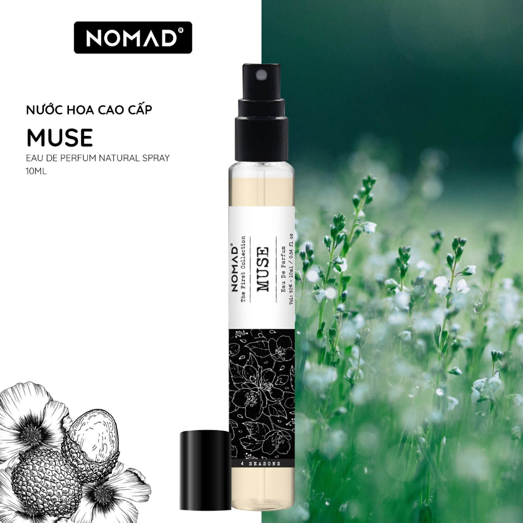 Nước Hoa Unisex Nomad Eau De Parfum - Muse, Tông Mùi Mát Mẻ, Sang trong, Lưu Hương 8h