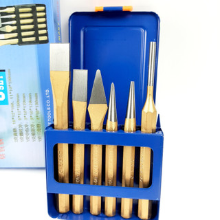 Bộ đục và đột sắt 6 chi tiết a0127 cmart