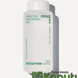 (Mẫu mới 2023) Nước hoa hồng cung cấp độ ẩm từ trà xanh Innisfree Green tea Hyaluronic Skin 170ml