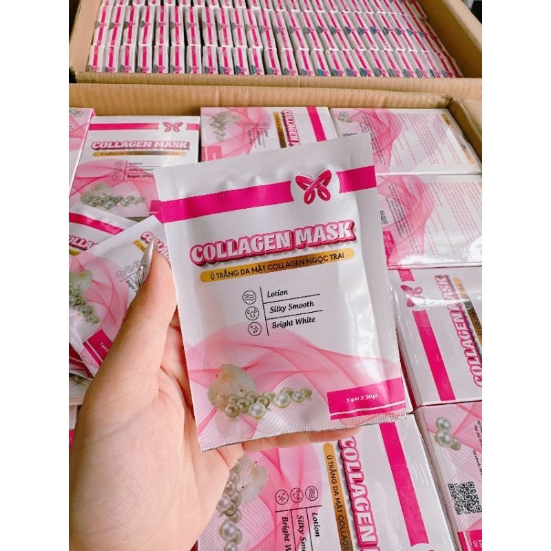 Mask ủ trắng da mặt collagen Myo