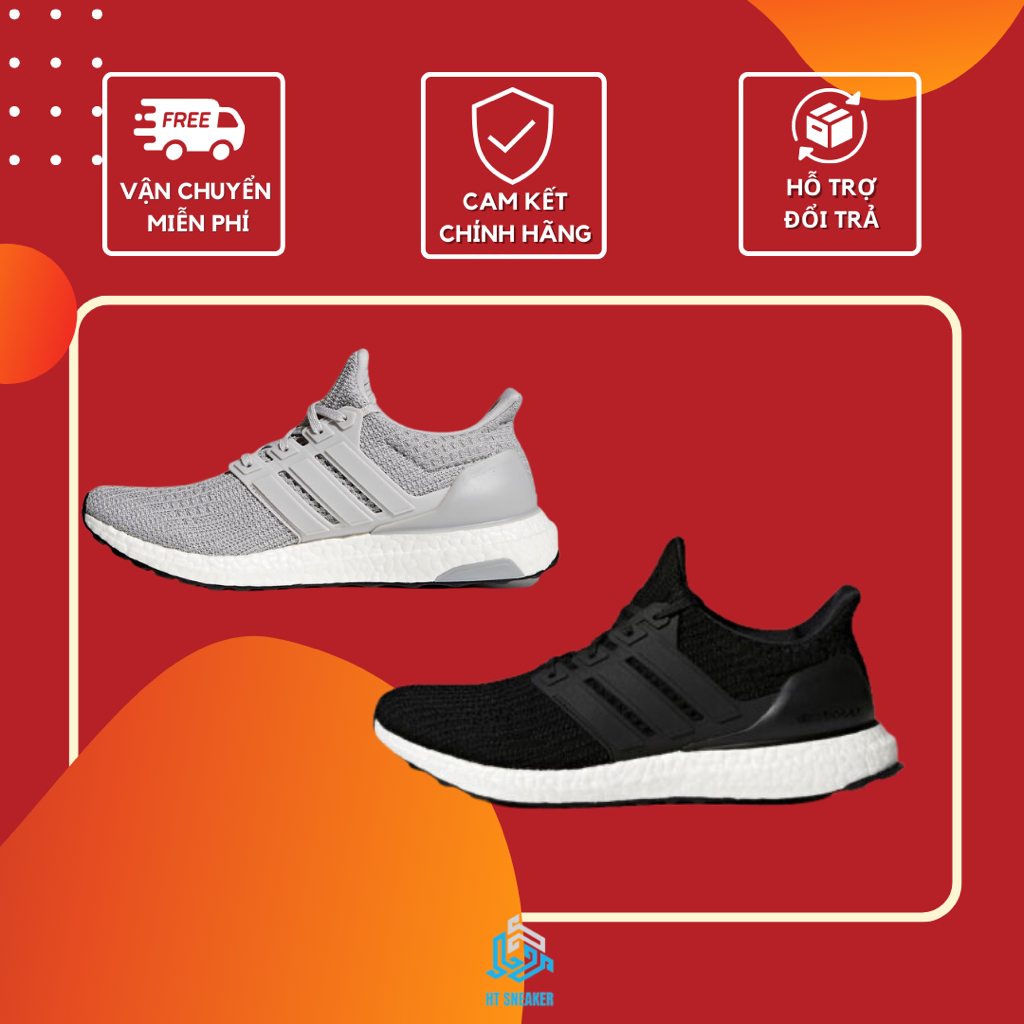 Giày thể thao chạy bộ DAS ULTRABOOST 4.0 | Giày thể thao đế BOOST Nam Nữ Phối màu CORE BLACK, CODE BB6166