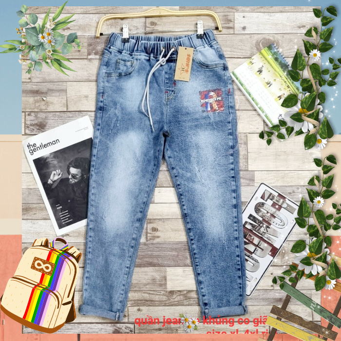 Quần Jean Bé Trai Size Đại 35kg-55kg Chất Jean Co Giãn Mạnh Mềm Mại Thoải Mái.1578