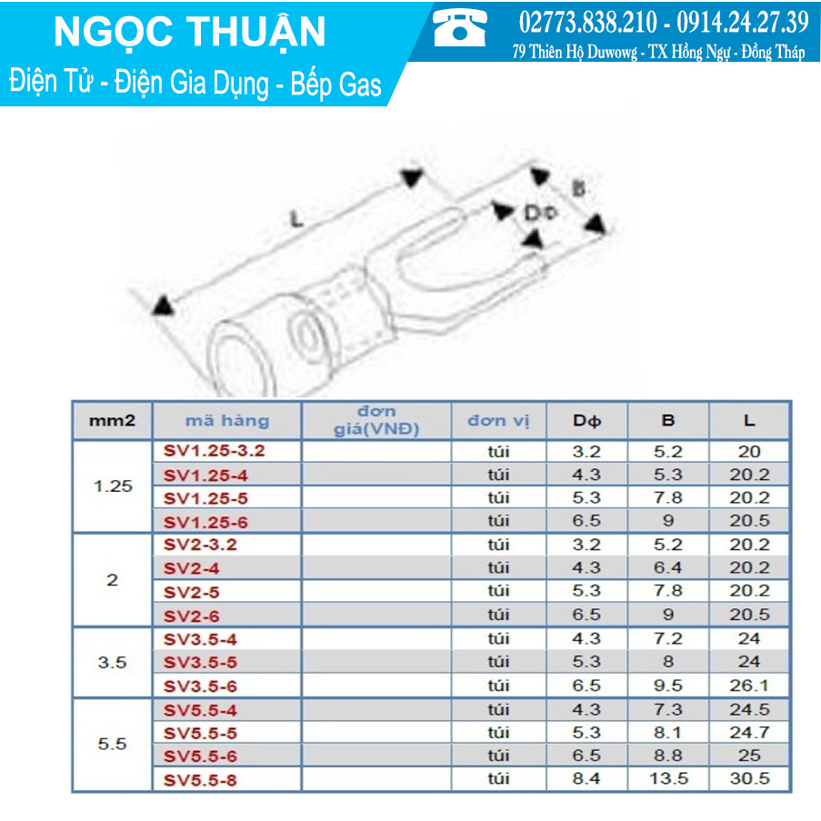 Đầu cos tròn - chử Y bọc nhựa