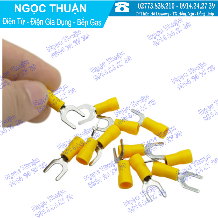 Đầu cos tròn - chử Y bọc nhựa