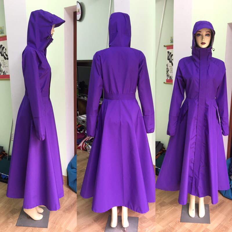 Măng tô mưa váy xoè cao cấp không xẻ sau Shop Rồng88🥇🌧