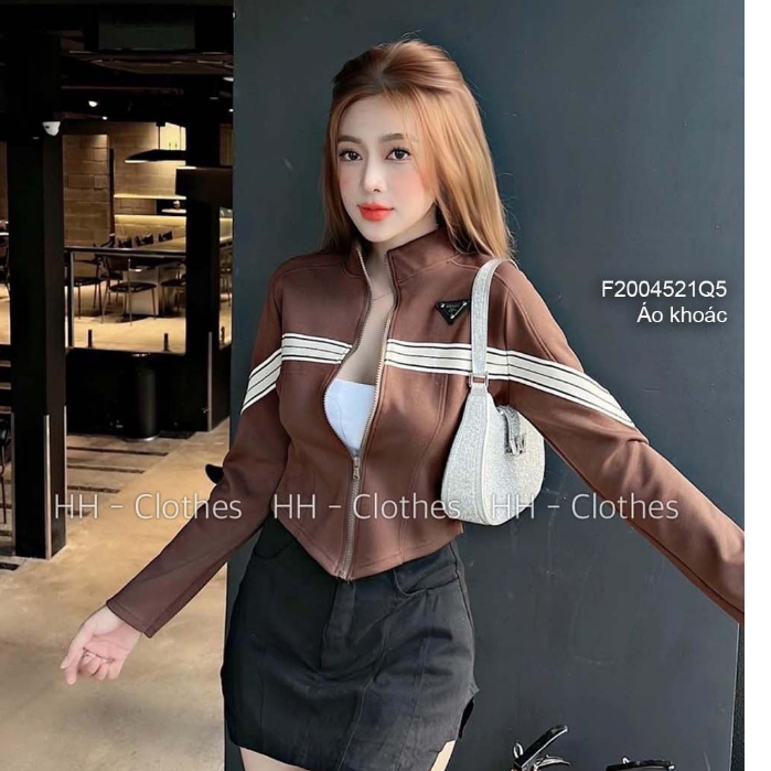 Áo khoác umi form croptop tay dài không có nón!