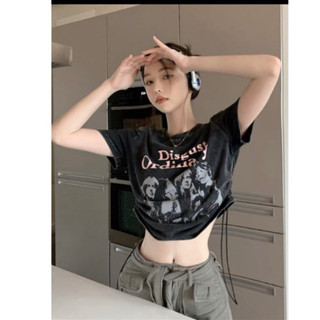 Áo Croptop có dây rút 2 bên