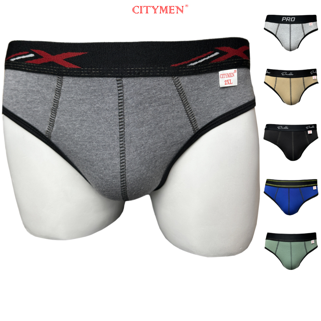Combo 5 Quần Lót Nam nhiều lưng co giãn 2 chiều vải cotton hiệu CITYMEN, màu ngẫu nhiên, đồ lót - MSSP-MULTI2C
