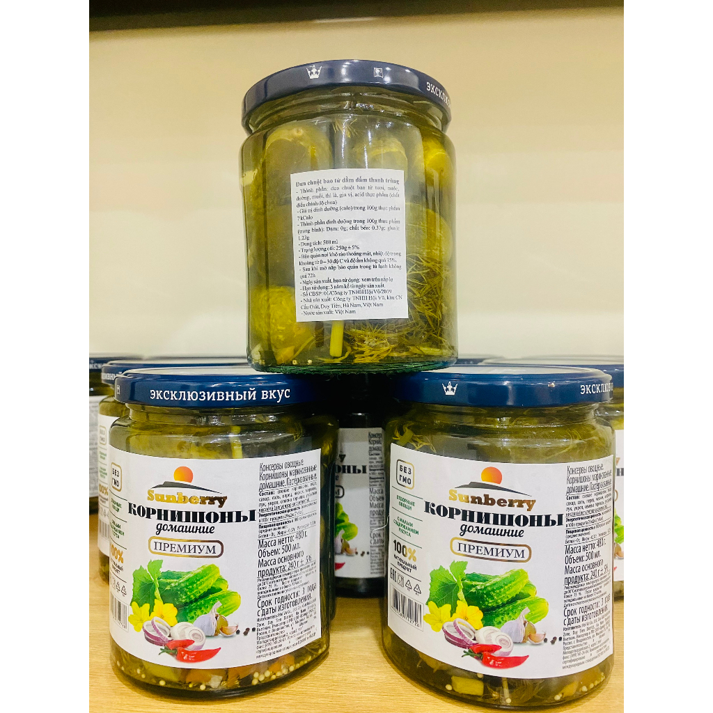 Dưa Chuột Muối Nga 500ml