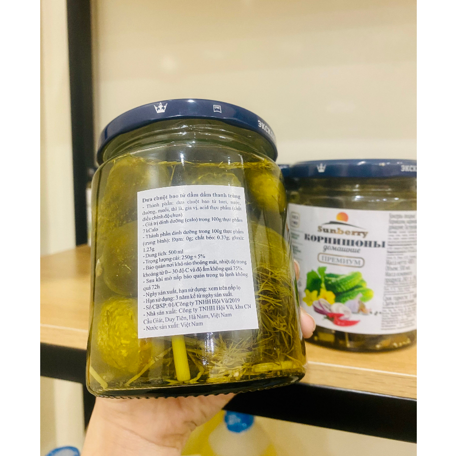 Dưa Chuột Muối Nga 500ml