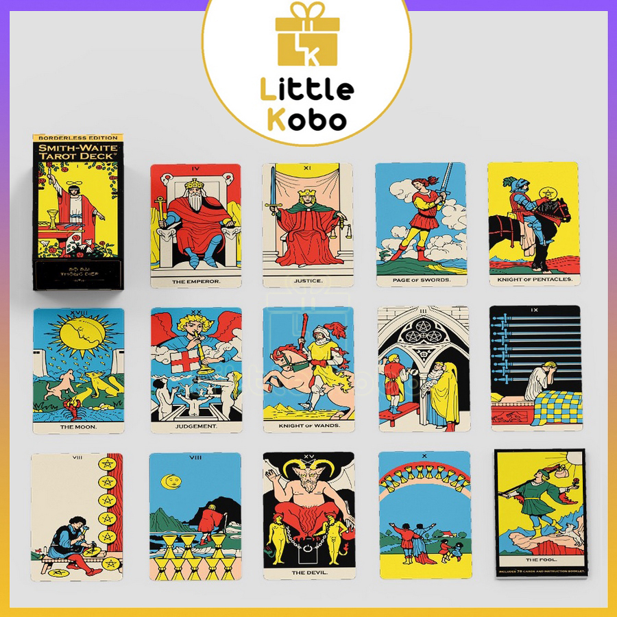 Bộ Bài Tarot Rider Waite Smith Deck Tarot 78 Lá Cao Cấp Bài Bói Thông Điệp Boardgame Dự Đoán Phong Thủy Vận Mệnh