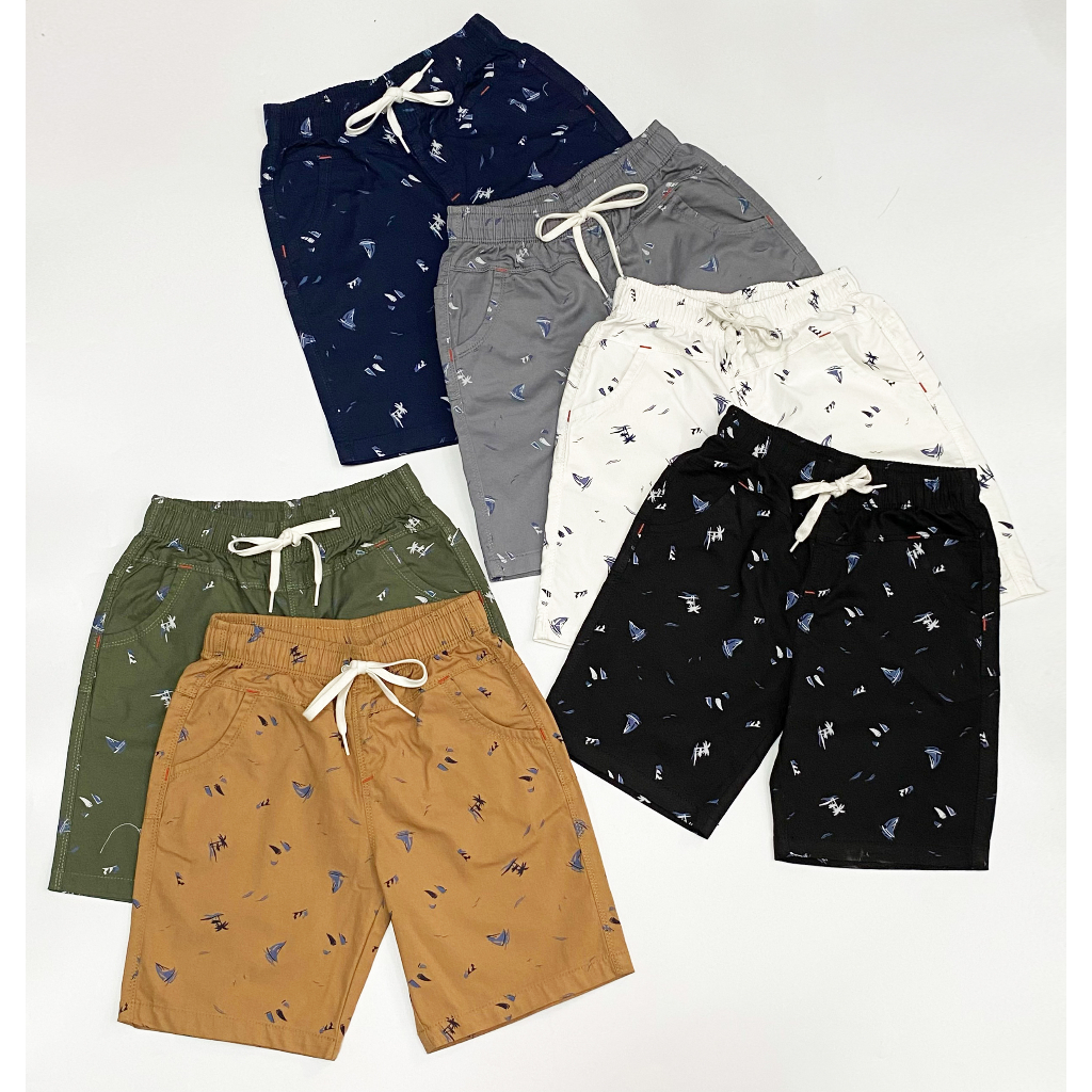 T43 - Quần Short Kaki Bé Trai in Thuyền Seven Stars T43