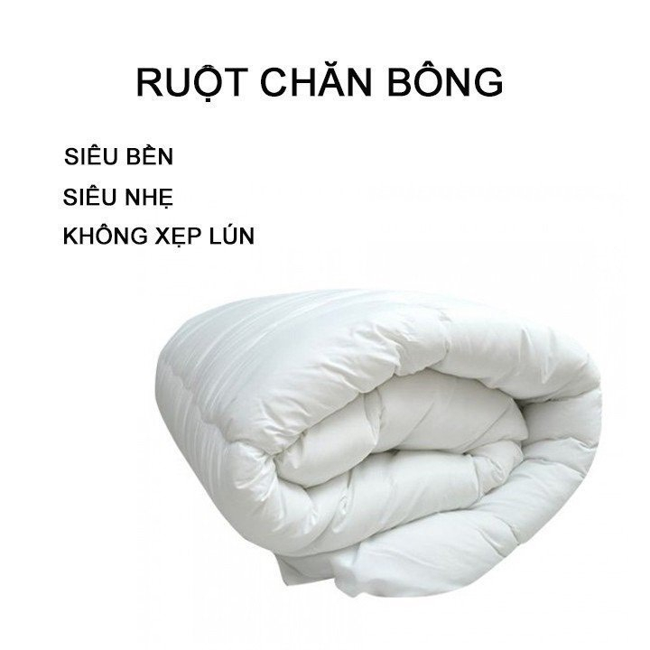 Ruột Chăn Bông CA Bedding Decor Lõi Bông Trắng, Mềm Mịn Thoáng , Giữ Nhiệt Tốt Kích Thước 2Mx2M2