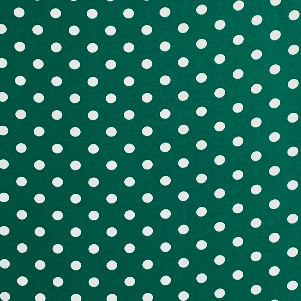 Vải Lụa mango cao cấp chấm bi trắng nền xanh, vải có độ co giãn nhẹ, giặt máy ko xù, ko nhăn. May áo dài, váy đầm...