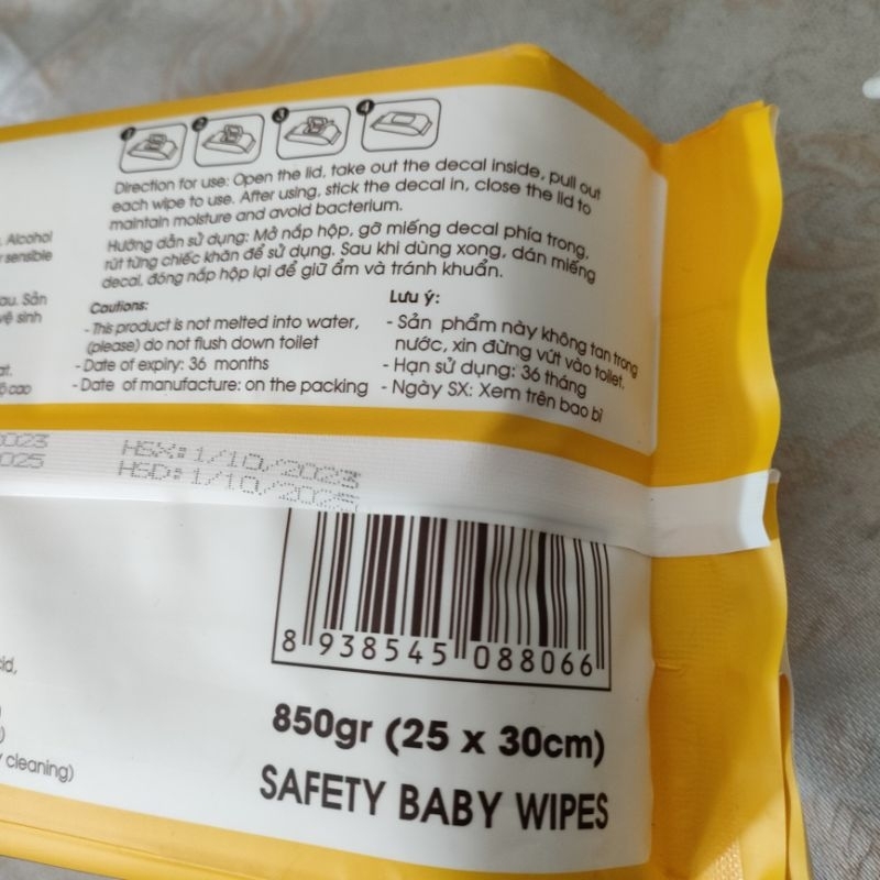 🥀 KHĂN GIẤY ƯỚT MOON BABY CARE  CHIM CÁNH CỤT