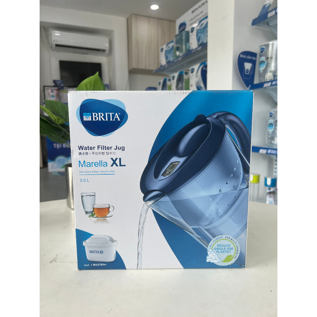 Bình lọc nước BRITA MARELLA XL - 3,5l (có sẵn 1 lõi lọc Maxtra Plus)