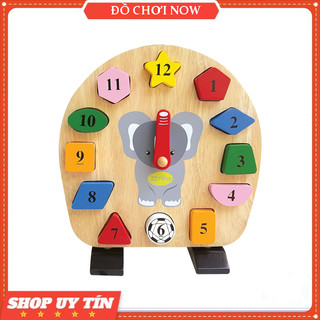 Đồ chơi gỗ Winwintoys - Đồng hồ con voi cho bé