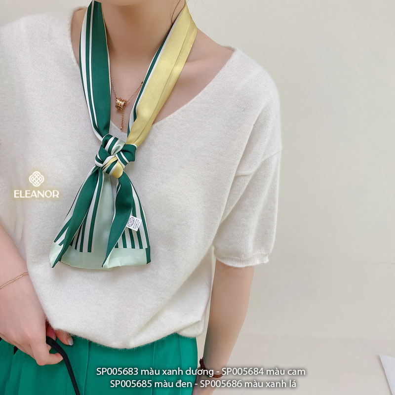 Khăn quàng cổ bandana turban 14 x 155cm Eleanor Accessories nhiều màu sắc phụ kiện thời trang 5683