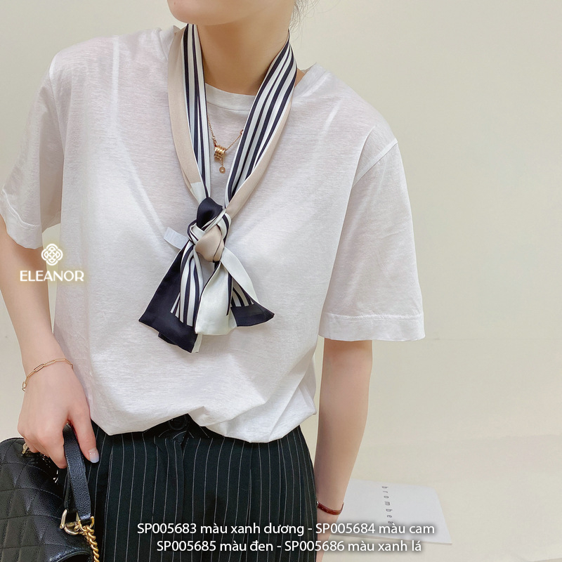 Khăn quàng cổ bandana turban 14 x 155cm Eleanor Accessories nhiều màu sắc phụ kiện thời trang 5683