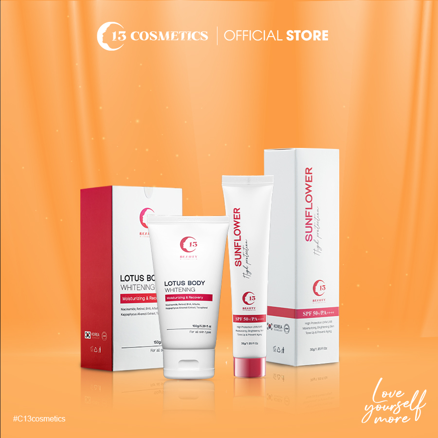 Combo Da Trắng xinh - Tự tin đón nắng C13 Cosmetics Thu Trang