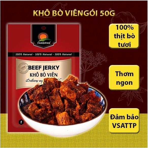 Khô Bò Sợi Fansipan Hàng Chính Hãng, Vị Cay Ngọt Ăn Là Mê, đảm bảo VSATTP