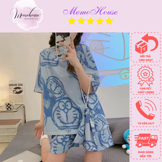 _Bộ đồ Pijama mặc nhà ĐÙI thun sữa mềm chất mát dễ thương