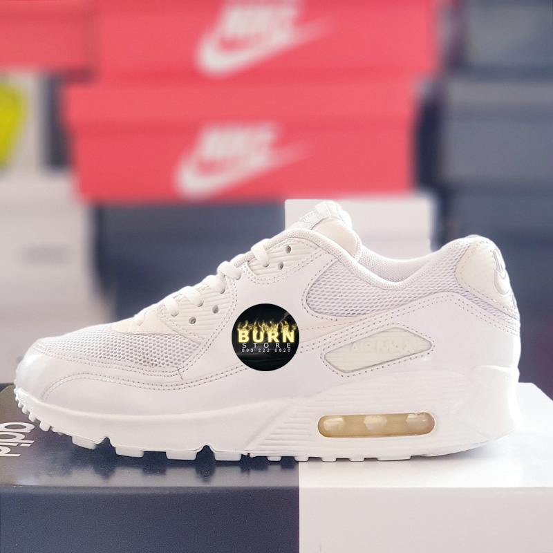 Giày Air Max 90 white, size 38.5-39, real 2hand