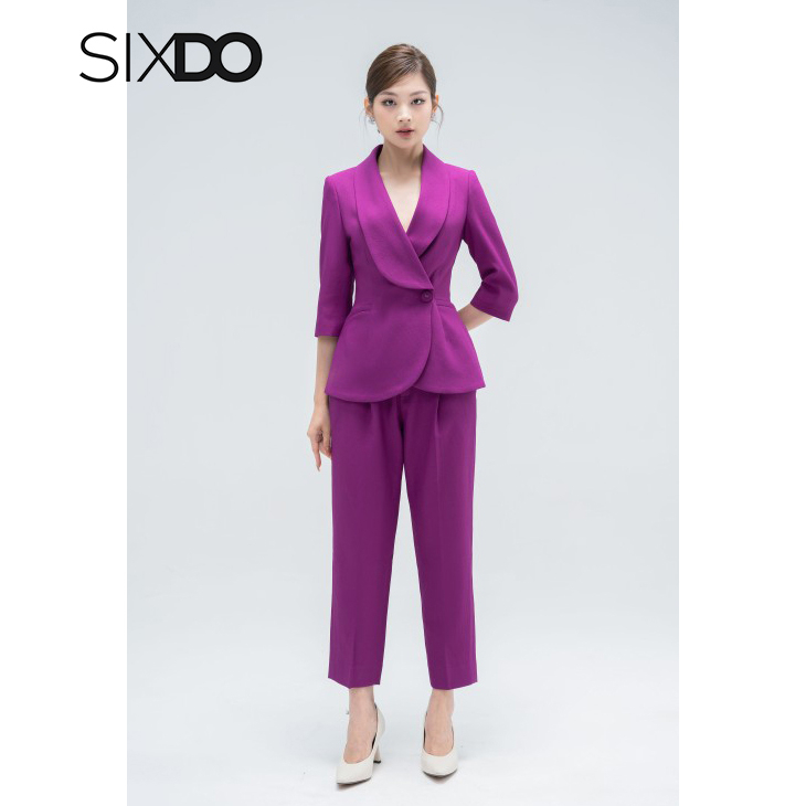 Quần âu nữ thô dáng baggy thời trang SIXDO (Raw Pants)