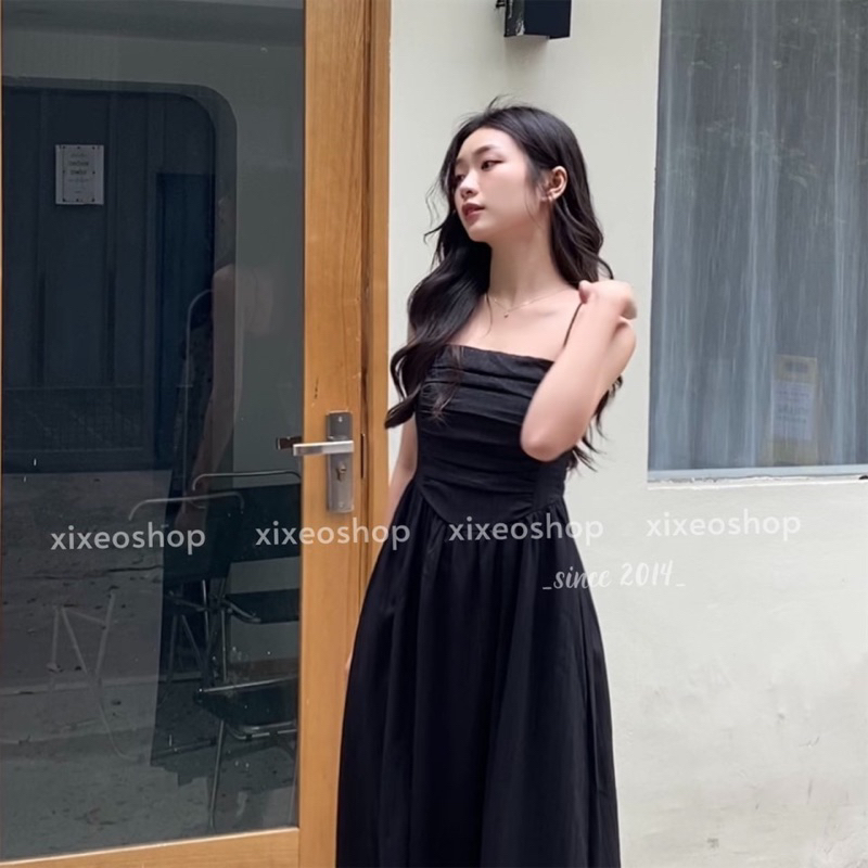 Váy Đầm Dài Xếp Ly Eo Cao Ôm Dáng Quyến Rũ Thời Trang Xuân Hè Hàn Quốc 2023 Mới s90