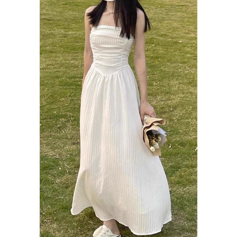Váy Đầm Dài Xếp Ly Eo Cao Ôm Dáng Quyến Rũ Thời Trang Xuân Hè Hàn Quốc 2023 Mới s90