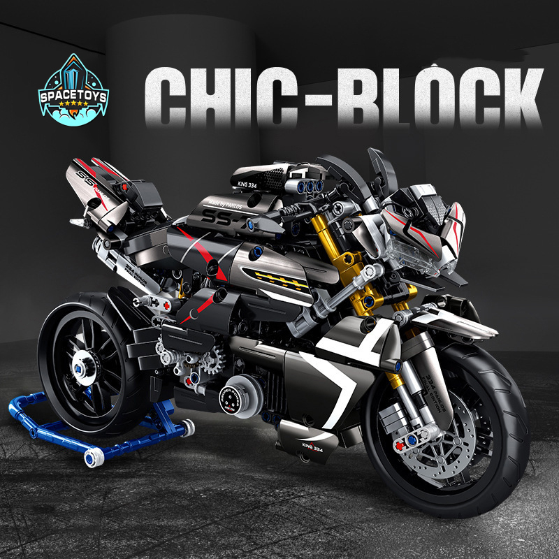 Đồ Chơi Lắp Ráp Lego Technic Mô Hình Xe Máy Phân Khối Lớn Suzuki B-King Model 672007 Tỉ Lệ 1:8 Với 1000+ Mảnh Ghép