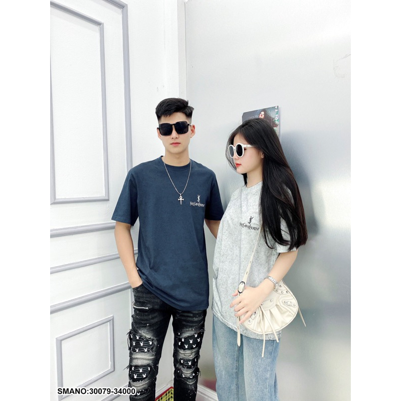 T-shirt Ysl (bản SC) cập bến 2 màu trung tính sang xịn mịn cho ae mix(K275)