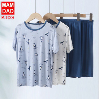 (15-55kg) Bộ đồ ngủ cộc tay cho bé trai Cotton điều hòa cotton lạnh mùa hè - Mamdadkids 2024