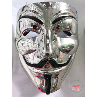 Mặt nạ Hacker Anonymous - Mặt nạ Vàng,Bạc hóa trang nhân vật hacker dành cho nam và nữ0