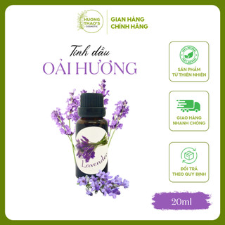 Tinh Dầu Ỏai Hương Lavender 20ml Hương Thảo Cosmetics, Xuất Xứ Thiên Nhiên Chất Lượng Cao