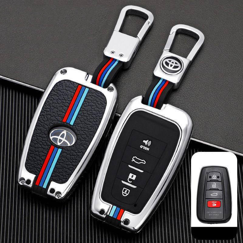 Bao Da, Vỏ Bảo Vệ, Ốp Chìa Khóa, Bọc Chìa Khóa Phản Quang Xe Ô Tô Toyota Altis, Corolla Cross Camry Highlander Mẫu Mới