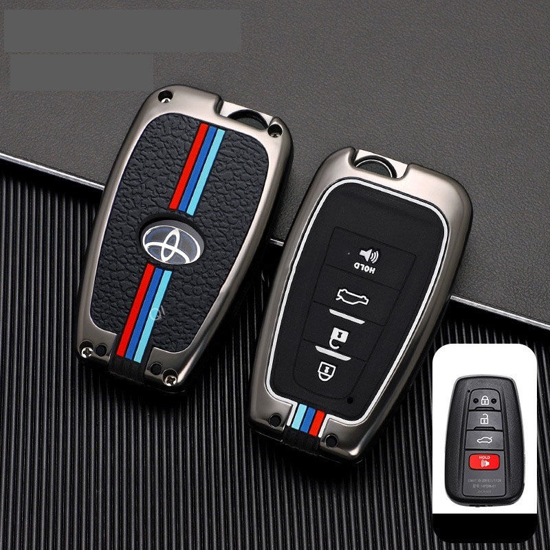 Bao Da, Vỏ Bảo Vệ, Ốp Chìa Khóa, Bọc Chìa Khóa Phản Quang Xe Ô Tô Toyota Altis, Corolla Cross Camry Highlander Mẫu Mới