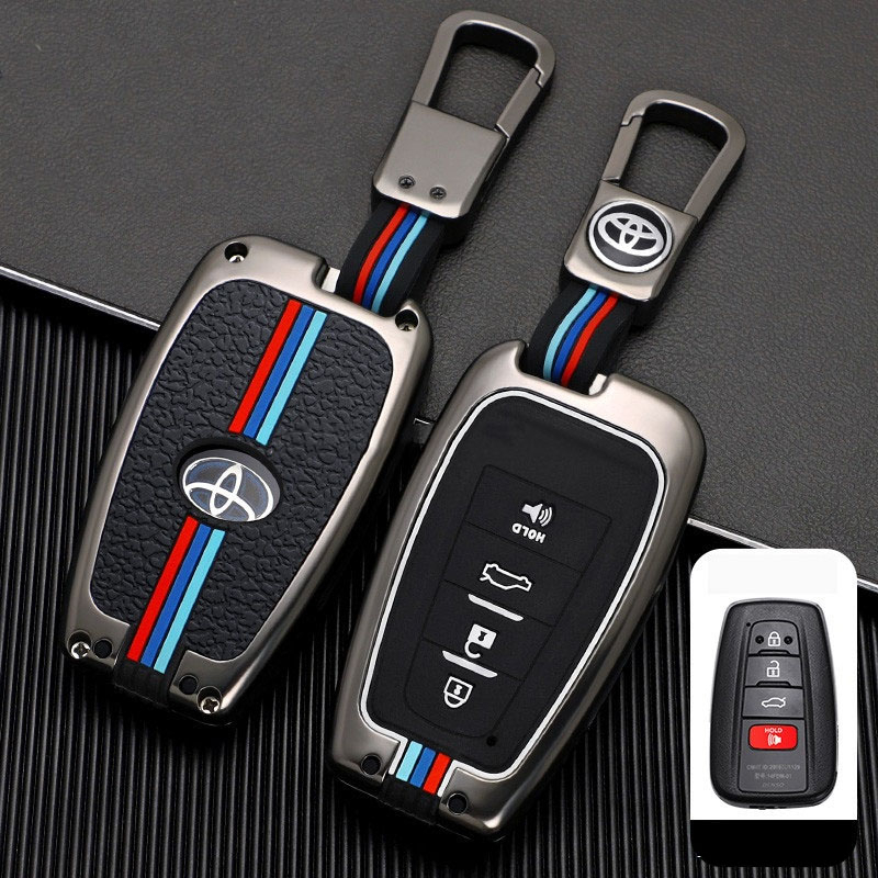 Bao Da, Vỏ Bảo Vệ, Ốp Chìa Khóa, Bọc Chìa Khóa Phản Quang Xe Ô Tô Toyota Altis, Corolla Cross Camry Highlander Mẫu Mới