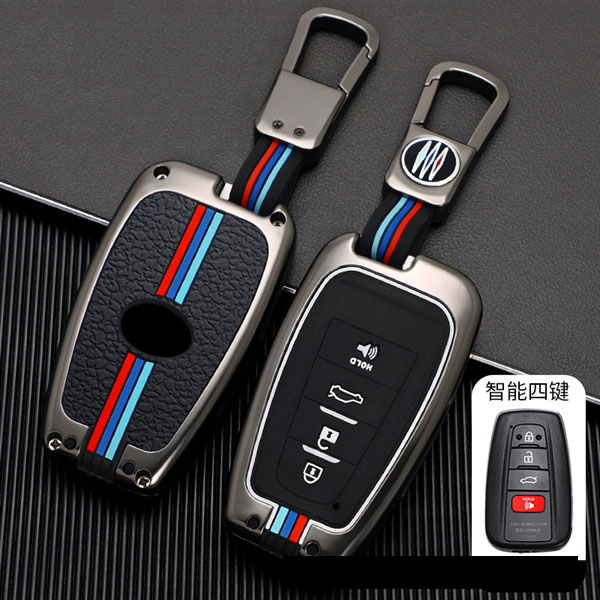 Bao Da, Vỏ Bảo Vệ, Ốp Chìa Khóa, Bọc Chìa Khóa Phản Quang Xe Ô Tô Toyota Altis, Corolla Cross Camry Highlander Mẫu Mới