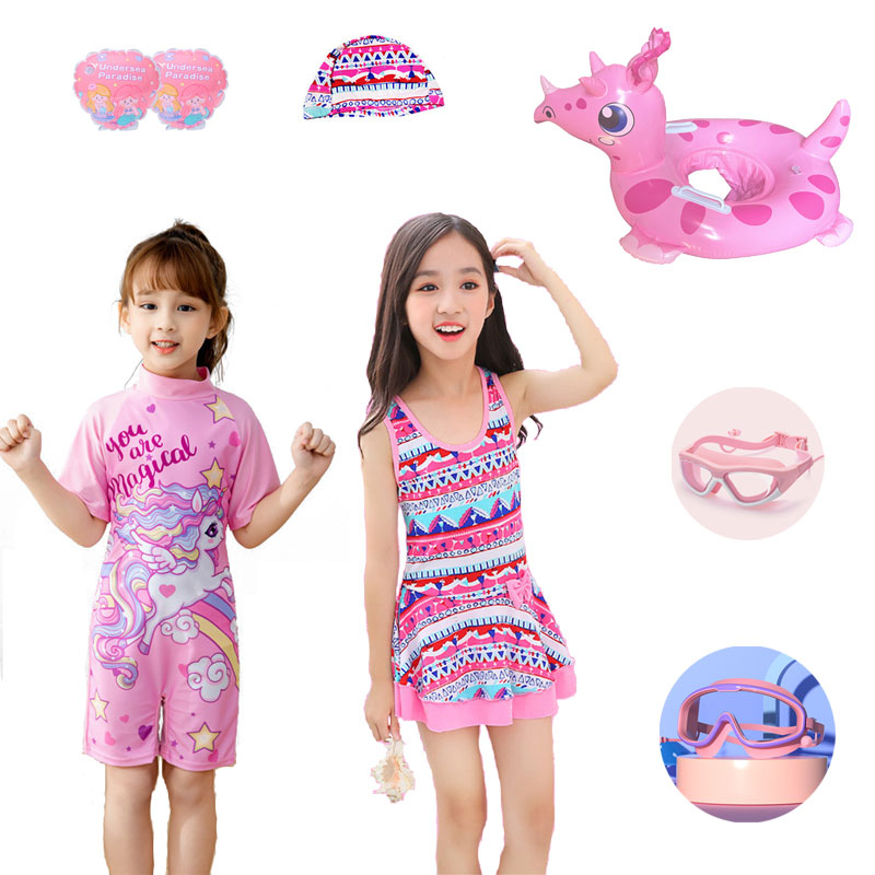 （2-12 tuổi）Đồ Bơi Bé Gái