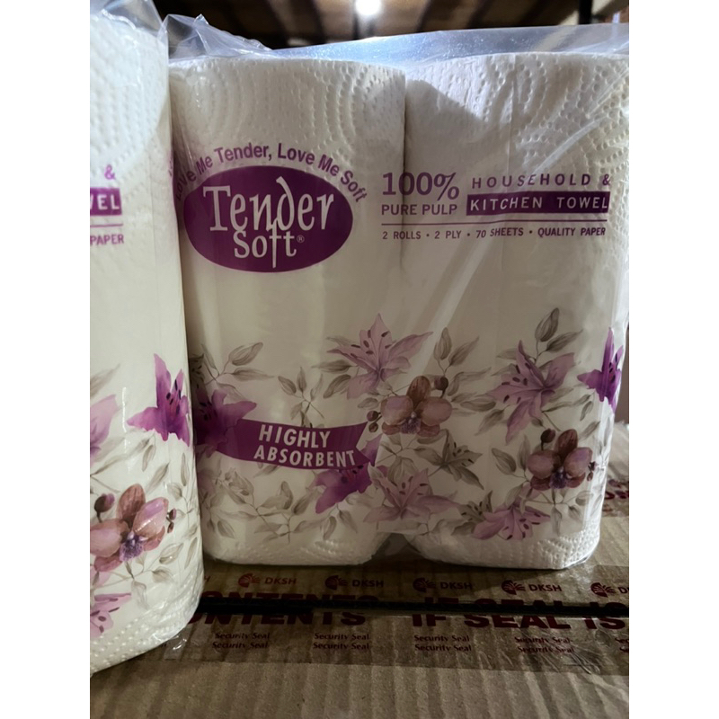 Khăn giấy lau bếp TENDER SOFT 2 cuộn 2 lớp