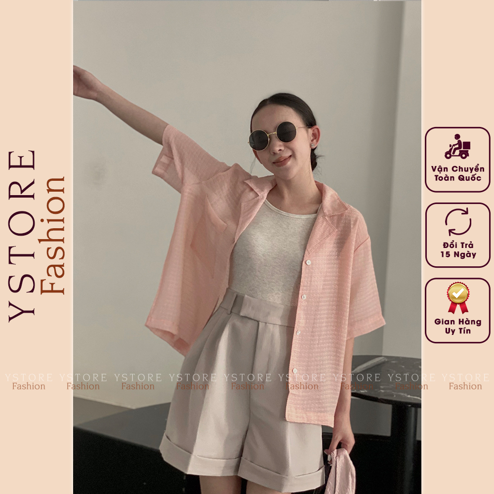 Short Ngố Ống Rộng Cạp Cao Thiết Kế Lật Lai Chất Vải Cao Cấp - Thời Trang Công Sở