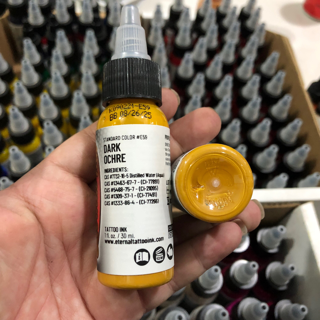 Mực Phun Xăm Tattoo Body Enternal Ink Dark Ochre Chính Hãng