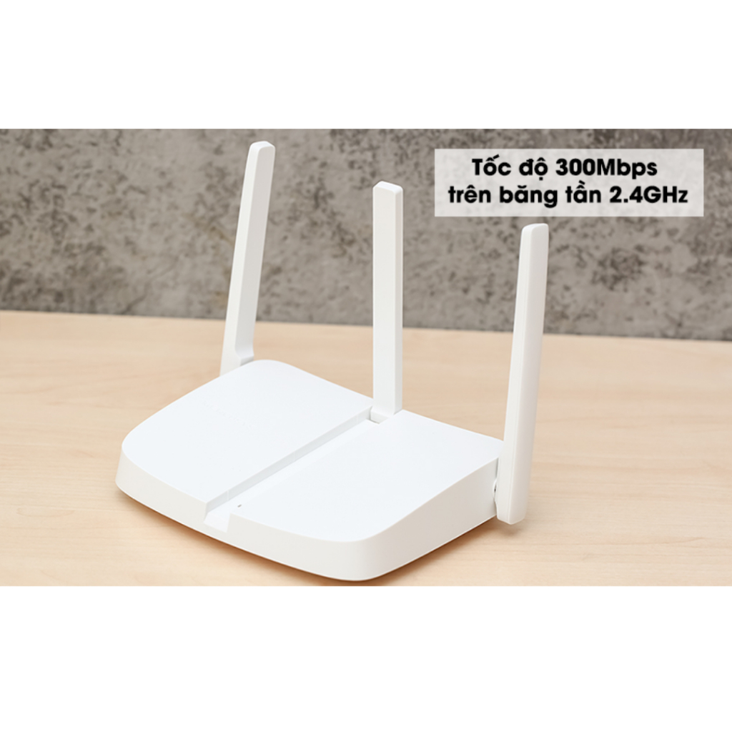 Cục Phát Wifi 3 Râu Mercusys MW305R - Tốc Độ 300Mbps - 3 Cổng LAN Kết Nối - Cài Đặt Dễ Dàng - Tăng Tốc Độ Sử Dụng Mạng