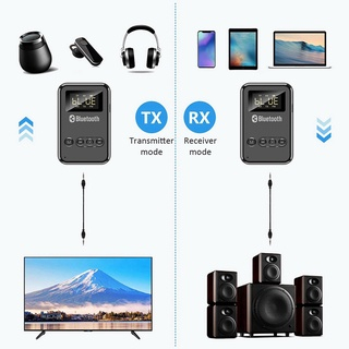 Bộ thu phát Bluetooth, Thiết bị thu phát âm thanh Bluetooth 5.0 USB UAX 3.5mm 2 trong 1 cho xe hơi PC TV tai nghe