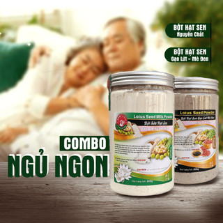 Combo Ngũ Cốc Hạt Sen Hỗ Trợ Ngủ Ngon - Bột Hạt Sen Dinh Dưỡng Senfarm