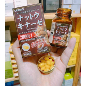 Viên uống hỗ trợ tai biến Nattokinase 2000FU Orihiro Nhật